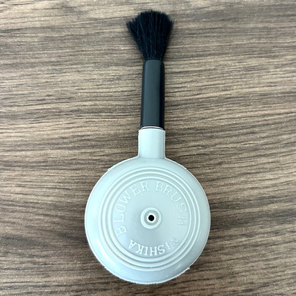 Blower Brush - Nishika - Grey - Rubber Bulb Air Brush for Camera Lenses